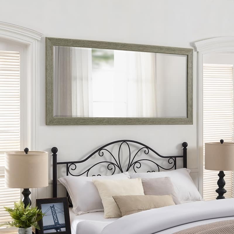 Tall Mirror Wooden Frame Full Body Oversized Rustic Free Standing